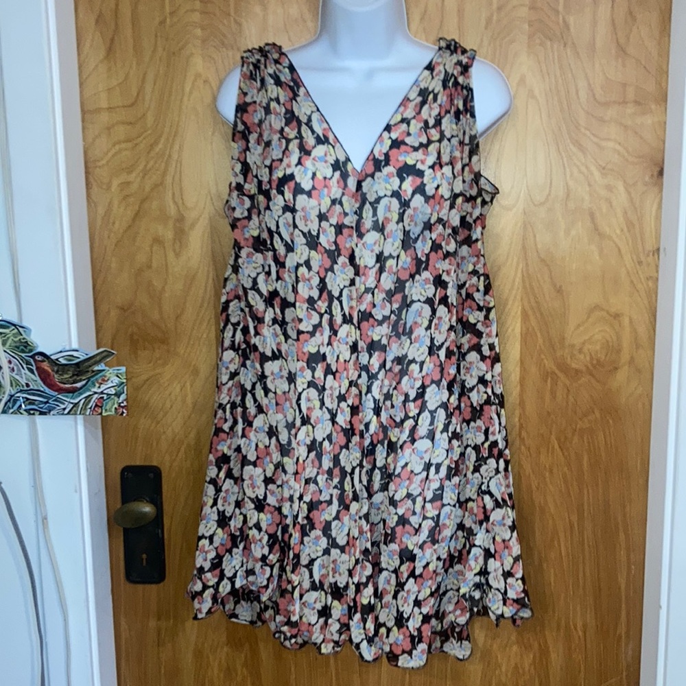 Loose Flowy Forever 21 Floral Tunic Dress Size Medium